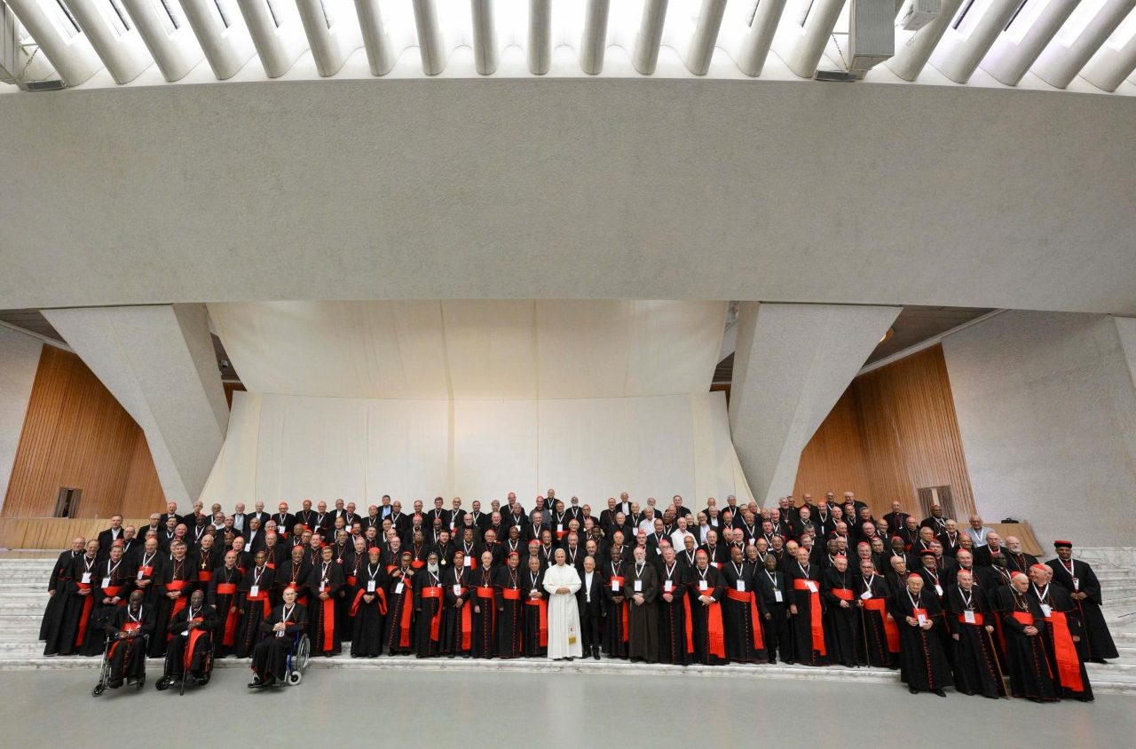 A foto de grupo de 178 cardeais presente no Consistório focado nos desafios da Igreja Católica e na evangelização no mundo atual. (@Vatican Media)